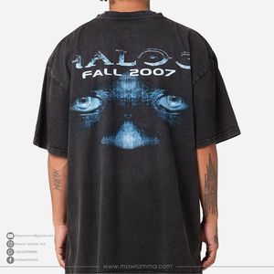 Camiseta Extra Grande con Estampado Gráfico Vintage, 100% Algodón, Impresión DTG de Alta Calidad, Ecológica, Transpirable, Estilo Urbano, Unisex, Moda de Verano - Product Image 5