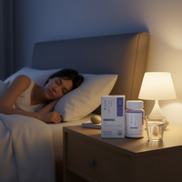 K-Healthy OEM/ODM – Capsules de suppléments d'acides aminés personnalisées pour la relaxation nocturne, faibles en sucre, avec L-Tryptophane, fibres de chicorée et cerise aigre-douce
