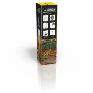 Distributeur d'huile en plastique Aalok Origin 1000 ml - Bouteille d'huile de cuisson transparente sans BPA avec bec verseur anti-goutte - Product Image 6