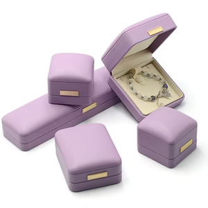Luxury Gift Jewelry Packaging Rigid <b>Boxes</b> <b>Rings</b> Necklaces Bracelets Custom Logo Satin Sponge Kraft Corrugated Recycled Materials - Product Image 3