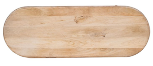 Table à manger ovale moderne en bois, mobilier de salle à manger en bois grainé pour appartement, hôtel, villa - Product Image 5