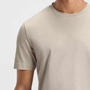 T-shirt slim pour homme en tissu extensible de haute qualité avec matière douce / Col rond avec logo personnalisable - Product Image 3