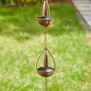 Versatile Metal Rain Chain For Multi Purpose Use In Garden Patio Roof Drainage And Decoration - Product Image 1