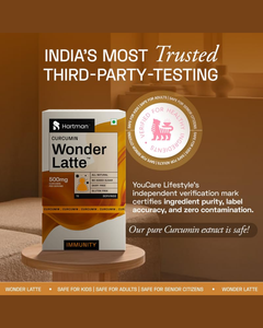 ผงพรีเมี่ยมเคอร์คูมินวันเดอร์ลาเต้ ผสมขมิ้นและนมทองคำ เพื่อเสริมสร้างภูมิคุ้มกันและเป็นเครื่องดื่มเพื่อสุขภาพประจำวัน - Product Image 3