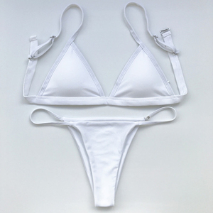 Nuevo Estilo 2k26, Conjunto de Bikini Clásico Rojo Triangular para Mujer, Traje de Baño de Dos Piezas con Tiras Ajustables, Traje de Baño Brasileño para Playa - Product Image 5