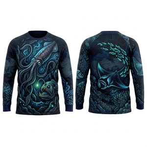 Camiseta Deportiva Personalizada de Manga Larga con Cuello Redondo, Unisex, de Poliéster Transpirable, Secado Rápido, Protección UV, Antibacteriana y Sublimada - Product Image 5