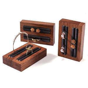 Export Quality Eco-Friendly Wooden <b>Ring</b> Gift <b>Box</b> with Customized Color and Soft Lining for <b>Proposal</b> Display Jewelry Organization - Product Image 3