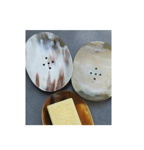 Support à Savon en Corne de Bœuf Dernière Génération pour Accessoires de Salle de Bain, Poli Miroir, Durable, Design Incliné, Séchage Rapide - Product Image 1