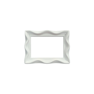 Cadres <span class=keywords><strong>photo</strong></span> en résine blancs simples personnalisés en gros, 4x6 pouces. Décoration de bureau ou décoration murale peinte à la main, cadeau de mariage. - Product Image 3