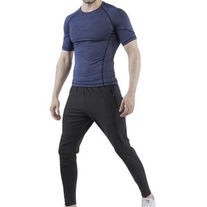 เสื้อยืดคอมเพรสชั่นพิมพ์ลายตามสั่งสำหรับผู้ชาย OEM ODM ขายส่งเสื้อแขนสั้นออกกำลังกาย ฟิตเนส วิ่ง กระชับรูปทรง คุณภาพสูง - Product Image 2