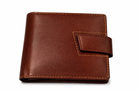 Dompet Kulit Asli Premium WRIZA untuk Pria |   Dompet Cokelat Terbuka dengan Perlindungan RFID, Banyak Slot Kartu, Jendela ID, Benggala Barat