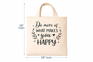 Sac fourre-tout en toile de coton AMANI Premium 300 g/m² avec citation imprimée, écologique, réutilisable, pour le shopping, logo personnalisé, robuste, vente en gros, 12x13 - Product Image 3