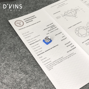 เพชรหลวม D'Vins Jewels เพชรเลี้ยงในห้องปฏิบัติการ ทรงกลมเจียระไนแบบบริลเลียนท์ สี D F เหมาะสำหรับทำเครื่องประดับ - Product Image 5