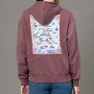 Sweat à capuche décontracté pour femme, style streetwear, avec imprimé de dessin animé, poche avant, manches longues, en coton, style automne - Product Image 5