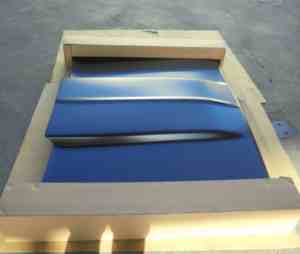 ฝาครอบเครื่องยนต์ CV P/U/BLAZR/JIMY/SUBURBN รุ่นปี 73-78 (ฝาครอบเดี่ยวขนาด 2 นิ้ว) (หนา 1.0 มม.) (เหล็ก) (สีดำ PTD) (บรรจุภัณฑ์กล่อง) - Product Image 2