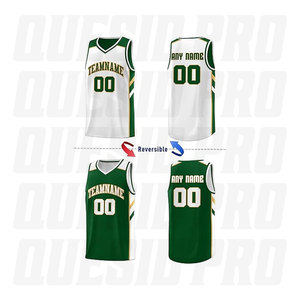 Maillots de basket-ball en gros, vêtements de sport, maillots de basket-ball personnalisés pour jeunes, logo d'équipe, numéro personnalisé, réversibles, double face - Product Image 2