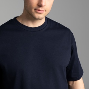 Nouvelle Arrivée Prix Bas T-shirts Homme Grande Taille Écologiques 100% Coton Décontractés Design Uni Séchage Rapide Manches Courtes Tricotés pour la Gym - Product Image 4