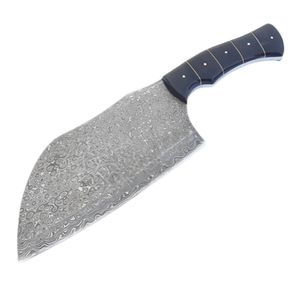 Cuchillos de Cocina de Alto Rendimiento con Hoja de Acero Resistente, Mango de Madera Liso y Funda de Cuero para Preparación de Carne - Product Image 1