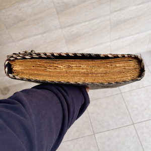 สมุดบันทึกคาถาปกหนังทำมือลายตาที่สาม ขนาดใหญ่ 8x10 นิ้ว สไตล์วินเทจ พร้อมสมุดวาดเขียน กระดาษคอตตอนขอบดิบ ของขวัญ - Product Image 5