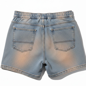 Custom Logo Men Summer Shorts Casual Cotton Linen Beach Shorts Elastic Waist Loose Fit Outdoor Cargo Shorts Plus Size 5XL - Product Image 2