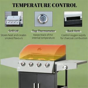 Barbecue à gaz d'extérieur, brûleur pratique pour la cuisson en plein air - Product Image 2
