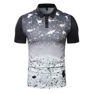 Camisetas de Polo de Golf para Hombre de Talla Grande, Elásticas, de Poliéster de Lujo OEM, de Alta Calidad, con Logotipo Personalizado, Fabricante de Camisetas de Golf - Product Image 1
