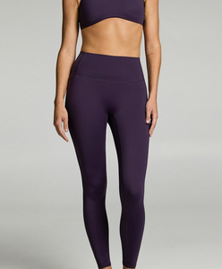 Leggings de yoga taille haute pour femmes, couleur unie, sans couture, en spandex et nylon, vêtements de fitness - Product Image 4