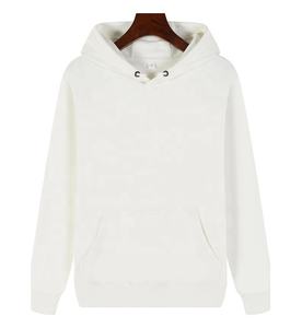 Vente en gros d'usine de haute qualité 360gsm 100% coton doublé polaire conception de logo personnalisé unisexe vierge essentiel sweats à capuche pour hommes femmes - Product Image 4