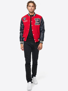 Chaqueta Universitaria Varsity 100% Lana, Chaqueta de Béisbol Varsity Bordada, Ligera, Profesional, para Hombre - Product Image 3