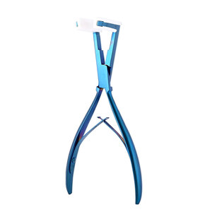 Pince à extensions capillaires en acier inoxydable étanche de qualité supérieure, outil de salon de beauté pour extensions à micro-anneaux et perles - Product Image 1