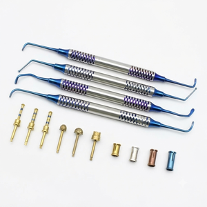 Kit de elevación de senos dentales con brocas y topes, instrumentos quirúrgicos manuales, mango acanalado azul, Clase I, certificado CE - Product Image 4