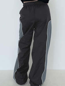 Pantalon décontracté mi-taille en coton et lin pour homme, avec cordon de serrage, élastique, respirant, écologique, poids moyen, couleur unie, usage quotidien, imperméable - Product Image 3