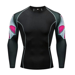 Camiseta de entrenamiento ligera, tela suave, ajuste flexible, transpirable, cómoda para uso diario, Rash Guard para hombres para entrenamientos diarios, Rash Guard para hombres - Product Image 1