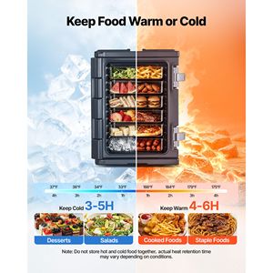 Contenitore Termico per Alimenti da 95 Qt con Controllo Manuale della Temperatura, Chiusura in Acciaio Inox 304 e Scatola Termica Impilabile in LLDPE - Product Image 2