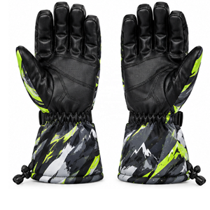 SI Full Finger Ski <b>Gloves</b> Sublimation Print Waterproof Windproof Thermal Adjustable Strap Winter Outdoor Unisex - Product Image 6