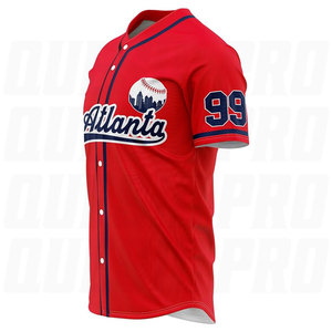 Hot Sale Custom Blank 100% <b>Polyester</b> Raglan & Button-Down Baseball Jersey - Sports Event <b>Shirts</b> & Uniforms for Wholesale Buyers - Product Image 3