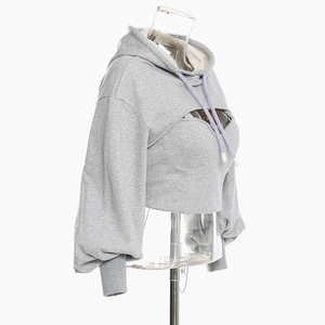 Sudadera con Capucha de Alta Calidad 100% Algodón para Mujer, Talla Americana, Sudadera Holgada y de Gran Peso - Product Image 2