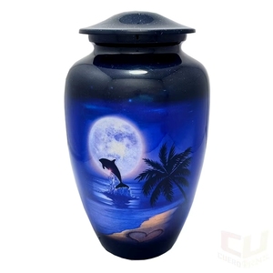 Urna Funeraria de Aluminio con Diseño de Caballo Pegaso al Atardecer, Urna para Cenizas de Adultos, Recuerdo Conmemorativo - Product Image 3