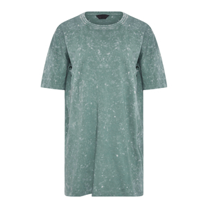 T-shirt en coton délavé pour femme, décontracté, coupe oversize, personnalisable, fabrication OEM, marque privée, fabricant. - Product Image 5