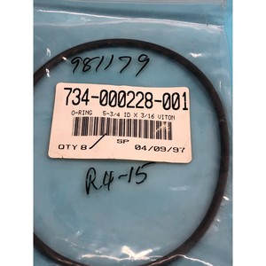 LAM 734-000228-001 Junta Tórica 5-3/4 ID X 3/16, 5.725 - Equipo y Piezas de Semiconductores de Confianza de Marca Global - Product Image 1