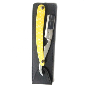 Barber Salon <b>Straight</b> Wet Shaving <b>Razor</b> with Double Finger Rings Professional Barber <b>Razor</b> in Multiple Color Options - Product Image 6