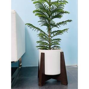 Macetas de Cerámica SPT10 con Soporte de Madera, Elegantes Macetas para Interiores y Exteriores - Product Image 1