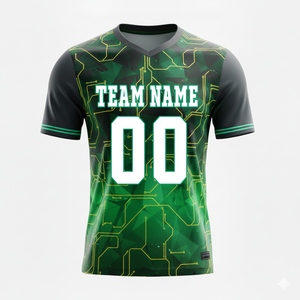 เสื้อฟุตบอลชายขายดีที่สุด พิมพ์ชื่อด้วยระบบดิจิทัลตามสั่ง โพลีเอสเตอร์ 100% แห้งเร็ว คุณภาพสูง ระบายอากาศได้ดี ชุดแบบซับลิเมชั่น - Product Image 3