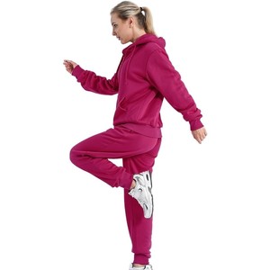 Survêtements d'hiver pour femmes de haute qualité, respirants, solides, 100% coton molletonné, pour l'entraînement sportif, personnalisables - Product Image 5