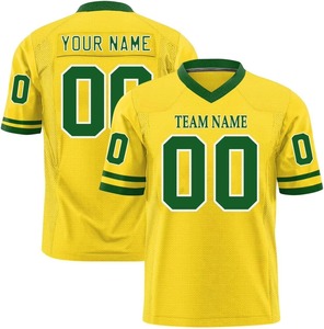 Nouveau maillot de football américain au design optimal pour hommes, manches courtes, personnalisable, 100% polyester, vêtements d'entraînement de qualité supérieure - Product Image 1