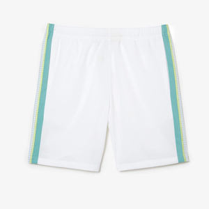 Shorts Bermuda Blancs pour Hommes avec Bande Latérale Séchage Rapide Taille Élastique Style Sportif - Product Image 4