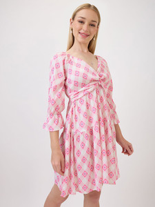 Vestido Floral Estampado de Moda para Mujer, Estilo Francés, Cuello en V, Vestido Sexy de Playa para Damas, Estampado Floral, Ropa Formal para Fiesta - Product Image 2