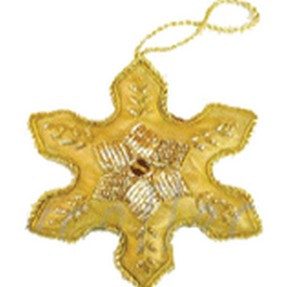 Adorno Navideño Acrílico Cuadrado Hecho a Mano de Alta Calidad, Decoración Festiva Personalizada para el Hogar, Bordado Zari al por Mayor - Product Image 3