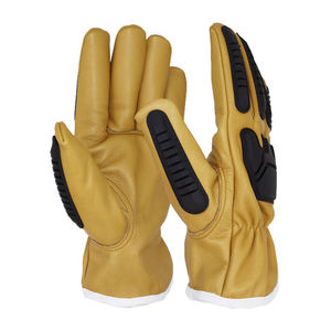 Gants de travail pour hommes en cuir de vachette grainé, résistants à l'usure et imperméables, pour la construction et la protection, en promotion aux États-Unis - Product Image 6