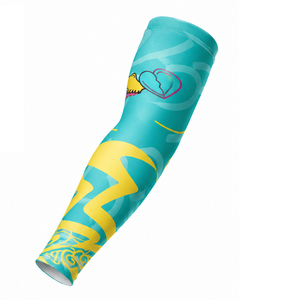 Custom Logo <b>Compression</b> <b>Arm</b> <b>Sleeves</b> UPF50+ Breathable Quick Dry Stretch for Men's Sports-Wholesale Athletic Running Basketball - Product Image 5